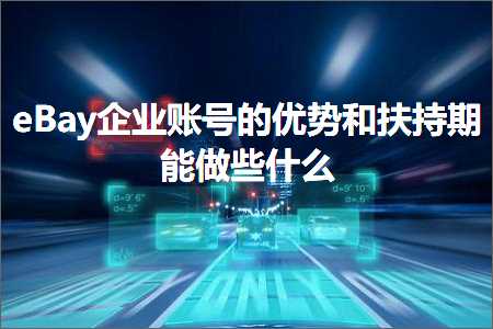 直销推广网站 跨境电商知识:eBay企业账号的优势和扶持期能做些什么